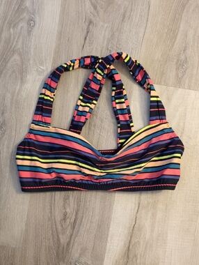 Roxy Multicolor Striped Bikini Top